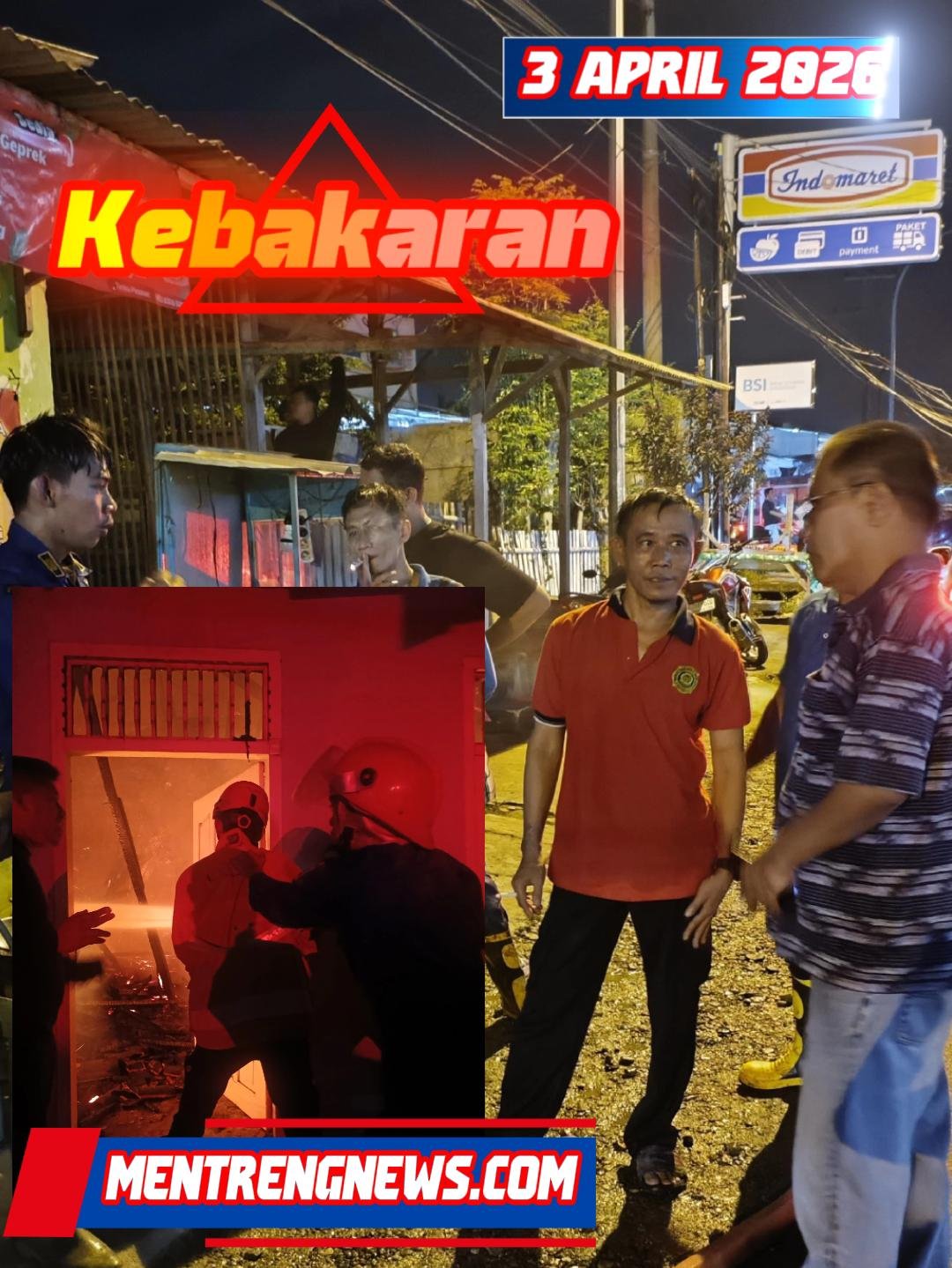 Sigap Tangani Kebakaran Toko Fotocopy, Damkar Lampung Selatan Kerahkan 3 Unit Ranpur