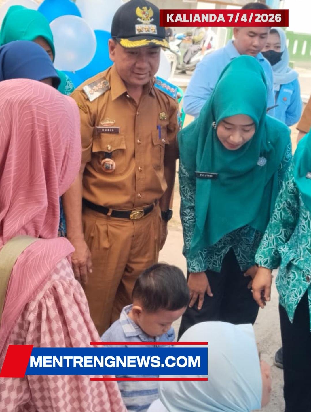 Camat Kalianda Gen Aksi Imunisasi, Pastikan Anak-Anak,  Mendapat Hak Kesehatan Dasar
