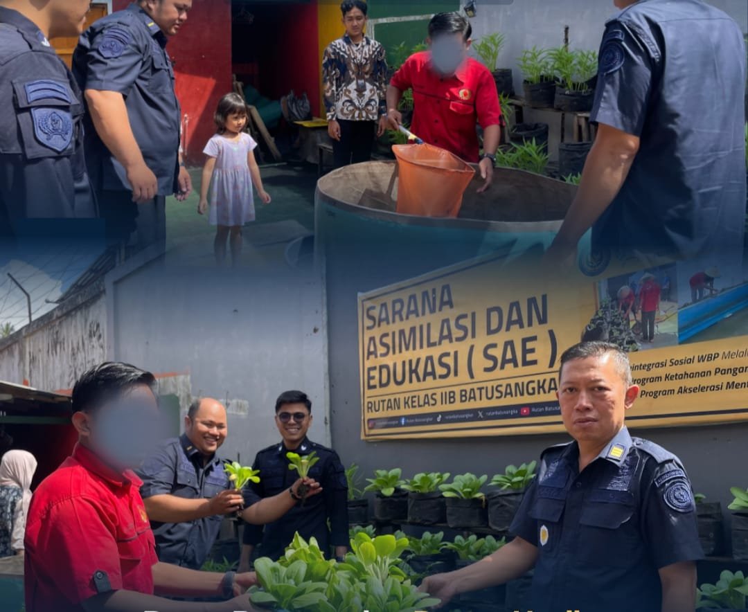 Rutan Batusangkar Panen Hasil Program Ketahanan Pangan Lagi, Kali Ini Ada Ikan Lele Dan Sayur Pokcoy