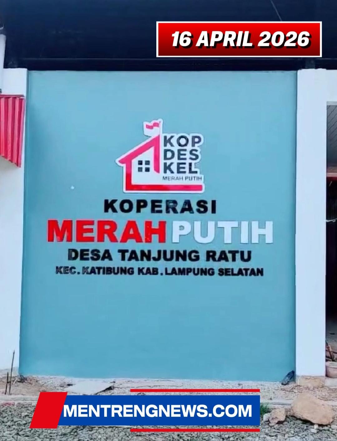 📰 BERHASIL TUNTAS! Koperasi Desa Merah Putih Tanjung Ratu Selesai Dibangun, Proses Lancar & Kondusif