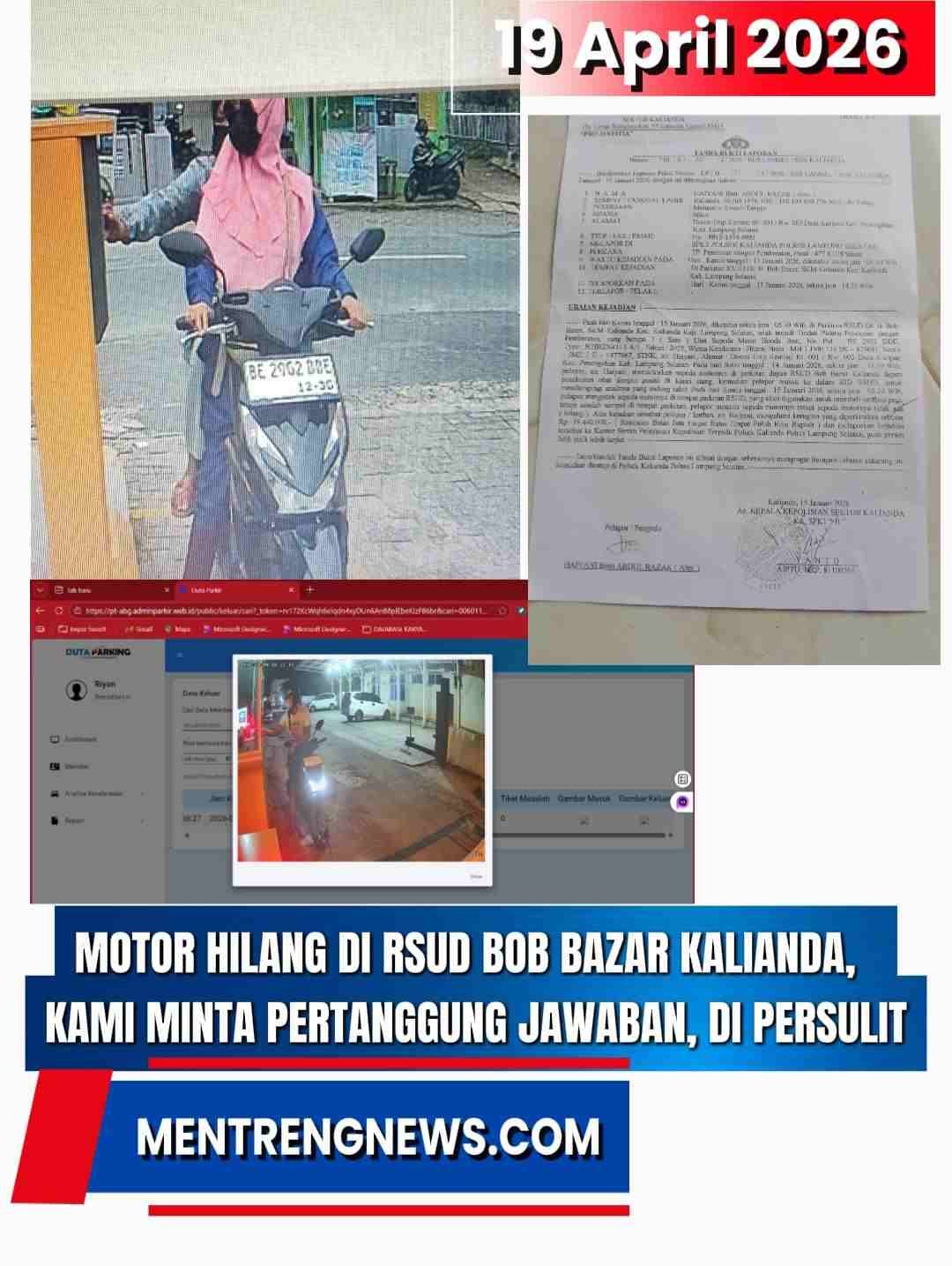 RSUD BOB BAZAR DISOROT KEPALA DESA KURIPAN! MOTOR WARGA KAMI HILANG SAMPAI KINI BELUM DIBAYAR, HANYA DIJANJIKAN BERKALI-KALI!