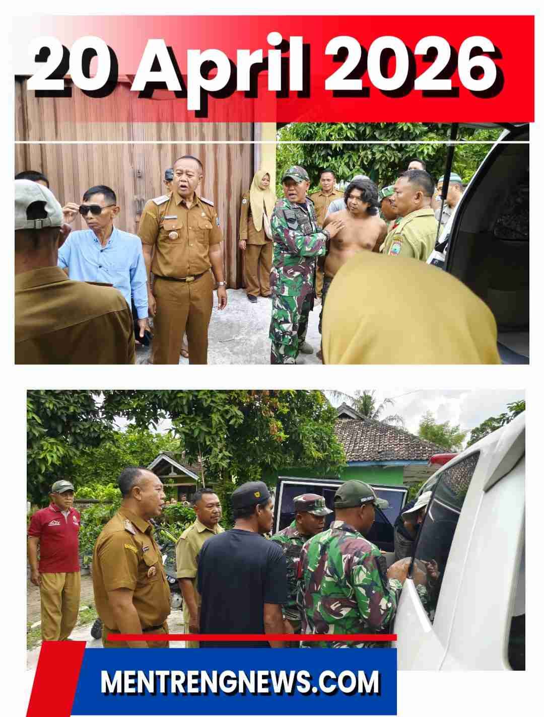 GABUNGAN INSTANSI TANGANI ODGJ YANG MENGAMUK DI BAKTIRASA, DIAWASI SECARA PERSUASIF DAN AKAN DIBAWA KE RSJ