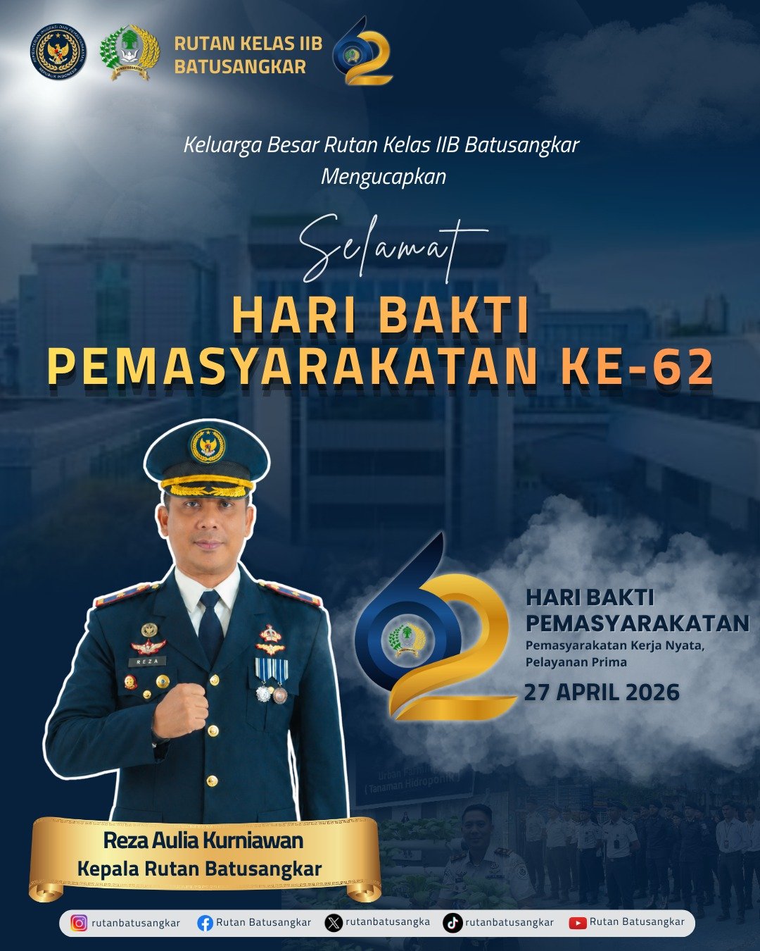 Karutan Kelas IIB Batusangkar: Momentum HBP ke-62 Adalah Saatnya Buktikan Dedikasi Nyata bagi Bangsa
