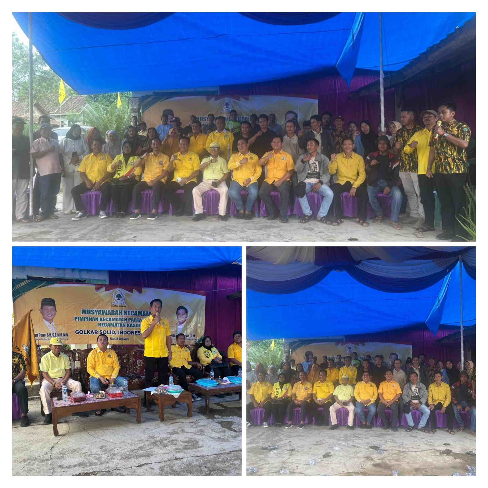 Darlian Pone Buka Muscam PK Partai Golkar Kecamatan Kasui, Dilanjutkan Gerakan Lampung Menanam