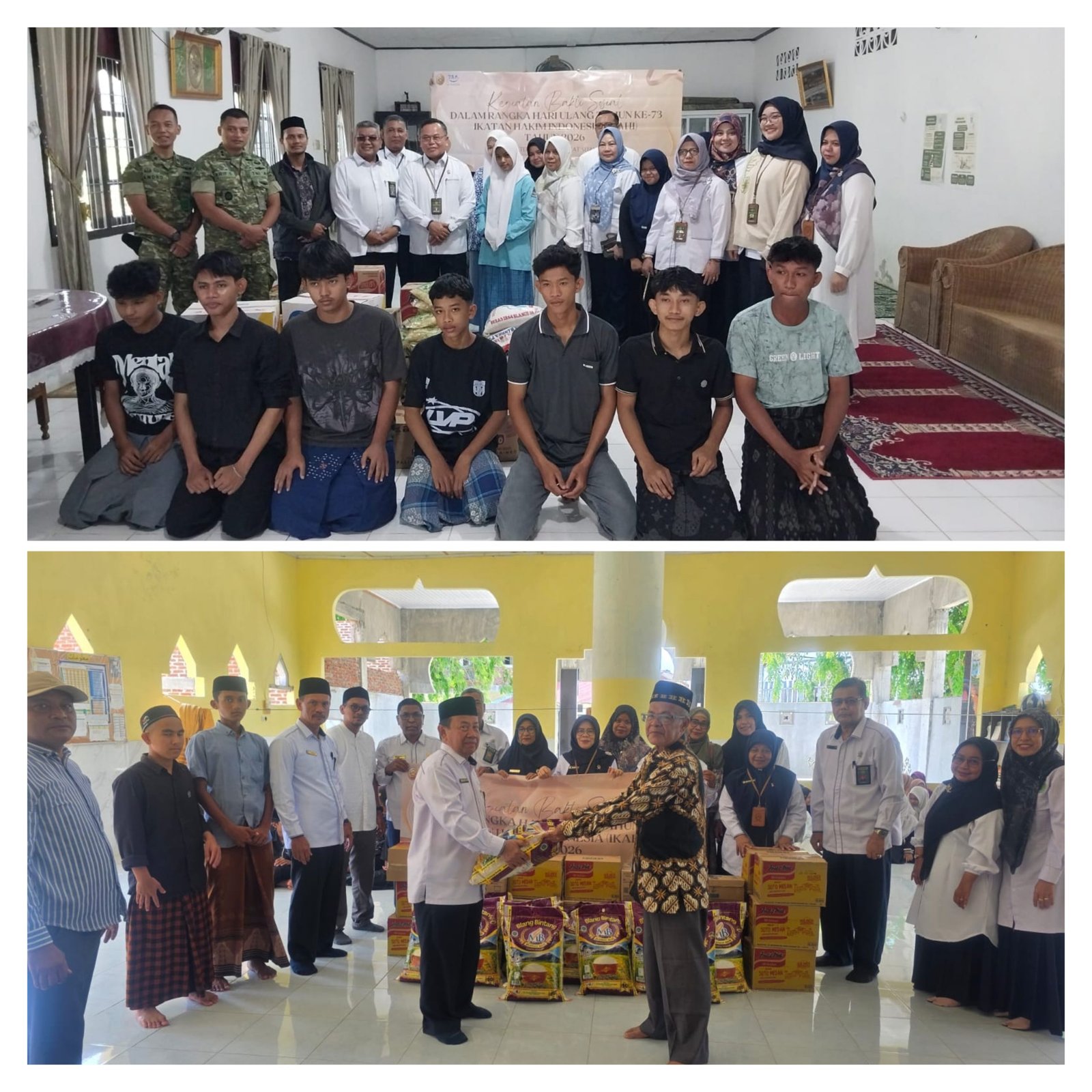 Dalam Rangka HUT IKAHI ke-73, Para Pimpinan Pengadilan di Aceh Kunjungi Yayasan Penyantun, Pesantren, dan Rumah Sesepuh Hakim