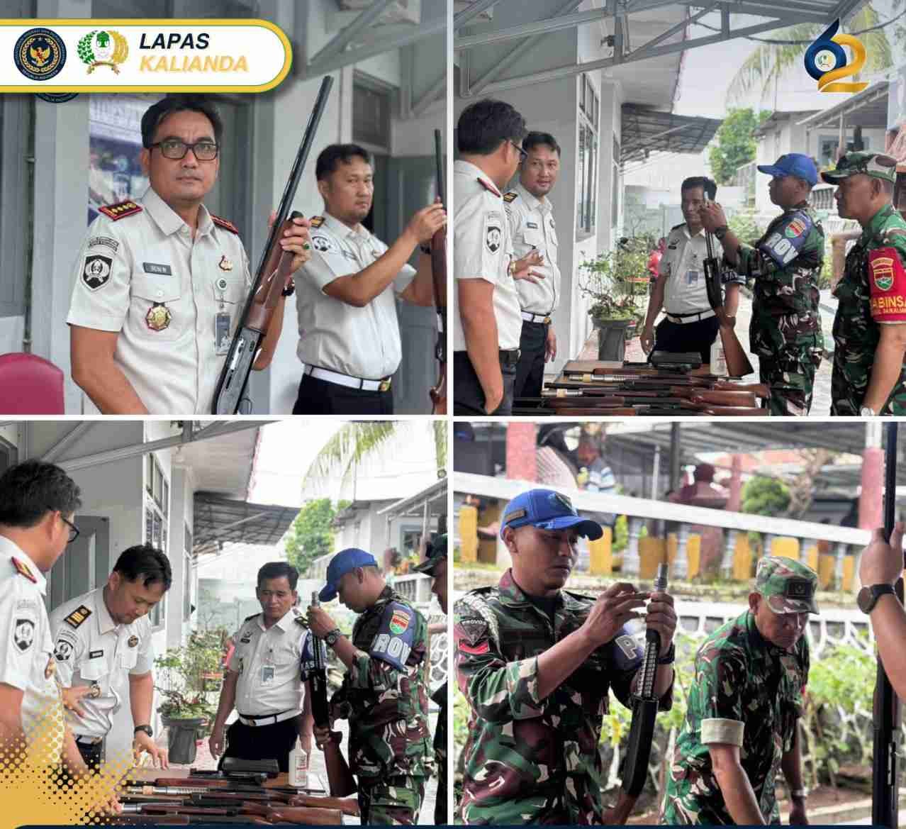 Sinergi Kuat Lapas Kalianda–Kodim Lampung Selatan: Senjata Inventaris Dijaga, Keamanan Diperkuat!