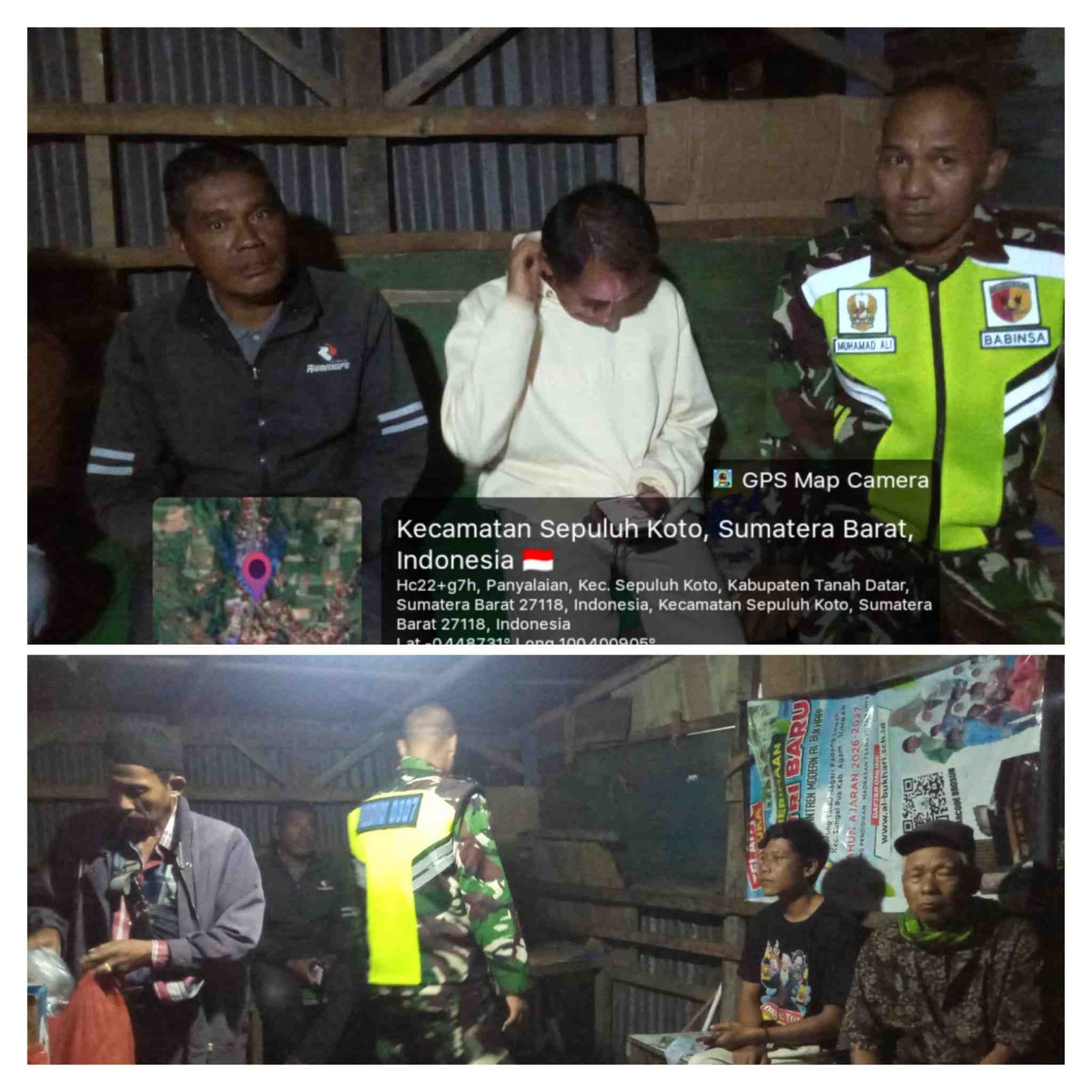 Perkuat Sinergi Keamanan, Serka M. Ali Babinsa Koramil 05/X Koto Gelar Patroli Malam Kolaborasi Bersama Tokoh Masyarakat