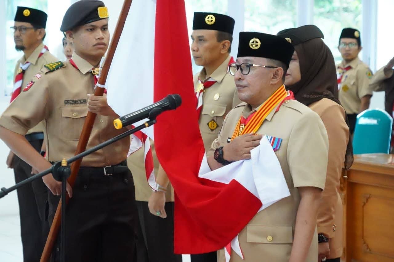 Eka Putra, S.E., M.M Resmi Dilantik Sebagai Mabicab Geeakan Pramuka Kab. Tanah Datar