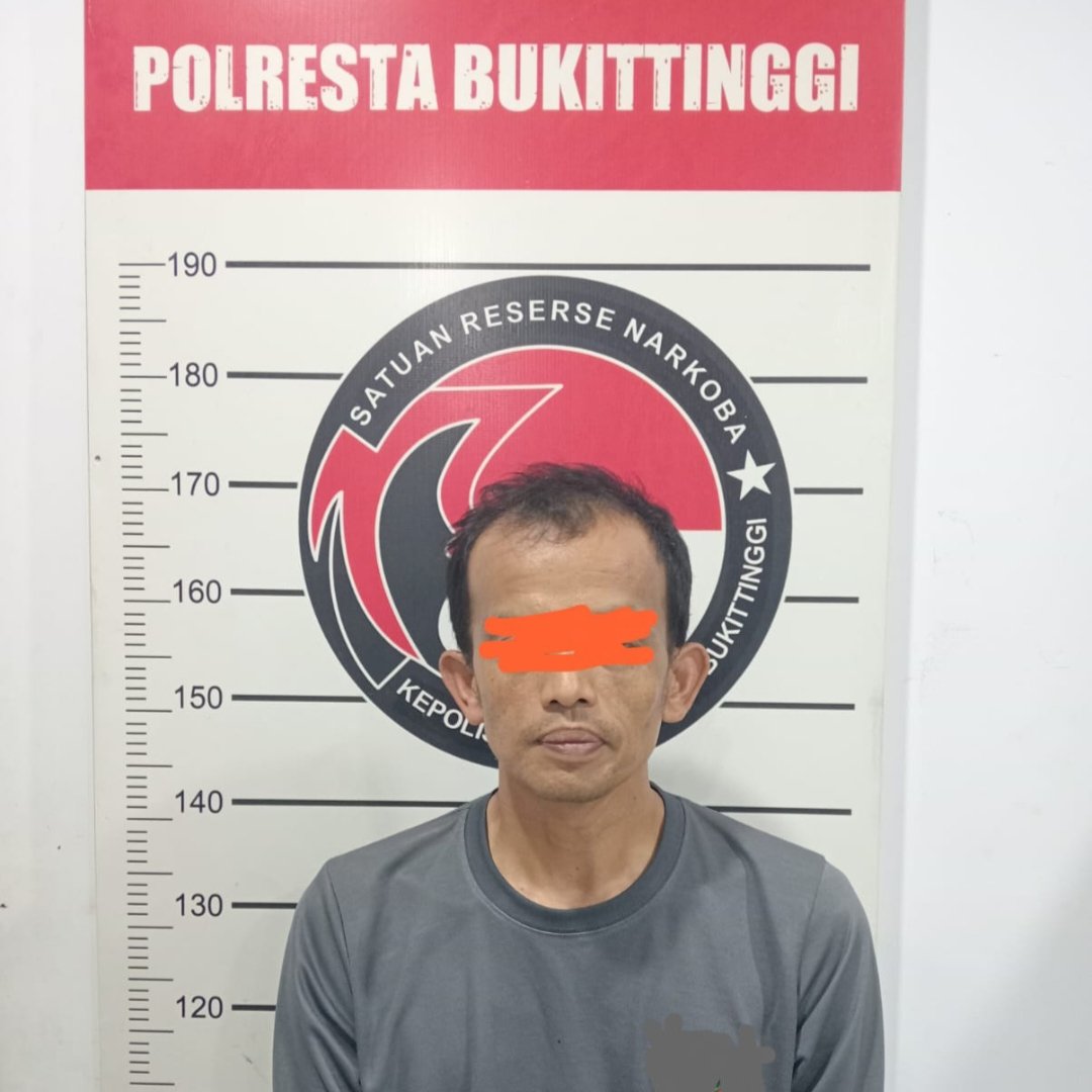 Polresta Bukittinggi Tangkap Pria Diduga Edarkan Sabu di Ampek Angkek