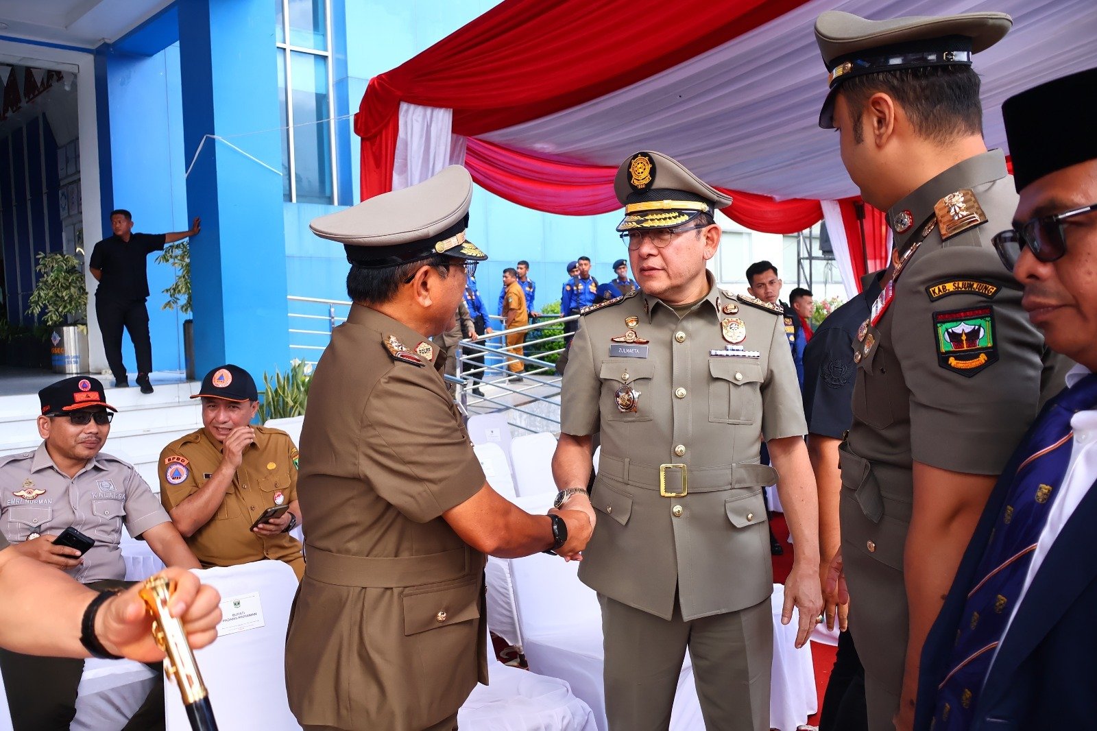 Walikota Payakumbuh Hadiri Upacara  Gelar Pasukan Tingkat Sumatera Barat Di  Politeknik Pelayaran SUMBAR
