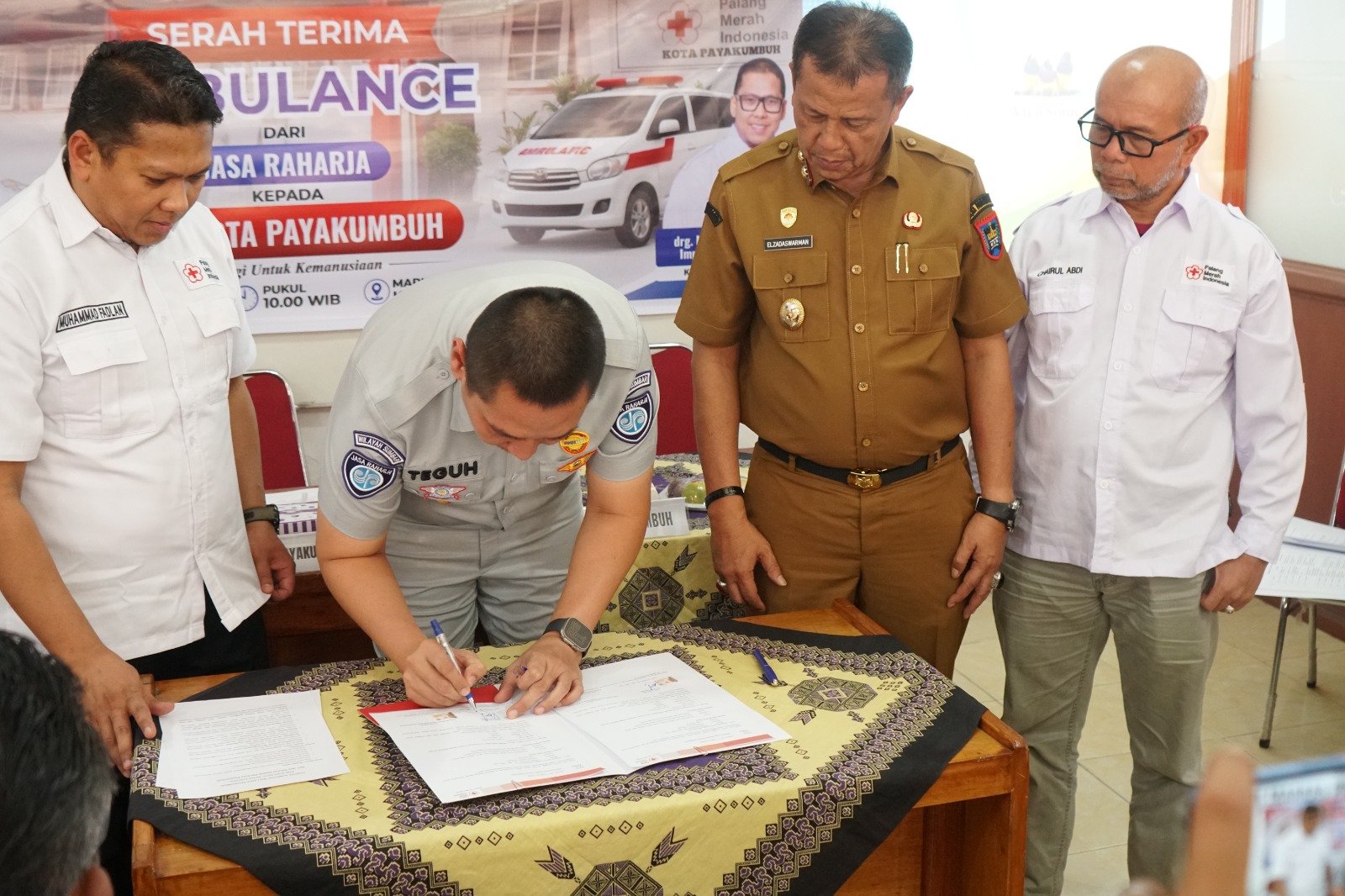 Pemko Payakumbuh Apresiasi PT Jasa Raharja Atas Dukungannya Untuk PMI Kota Payakumbuh
