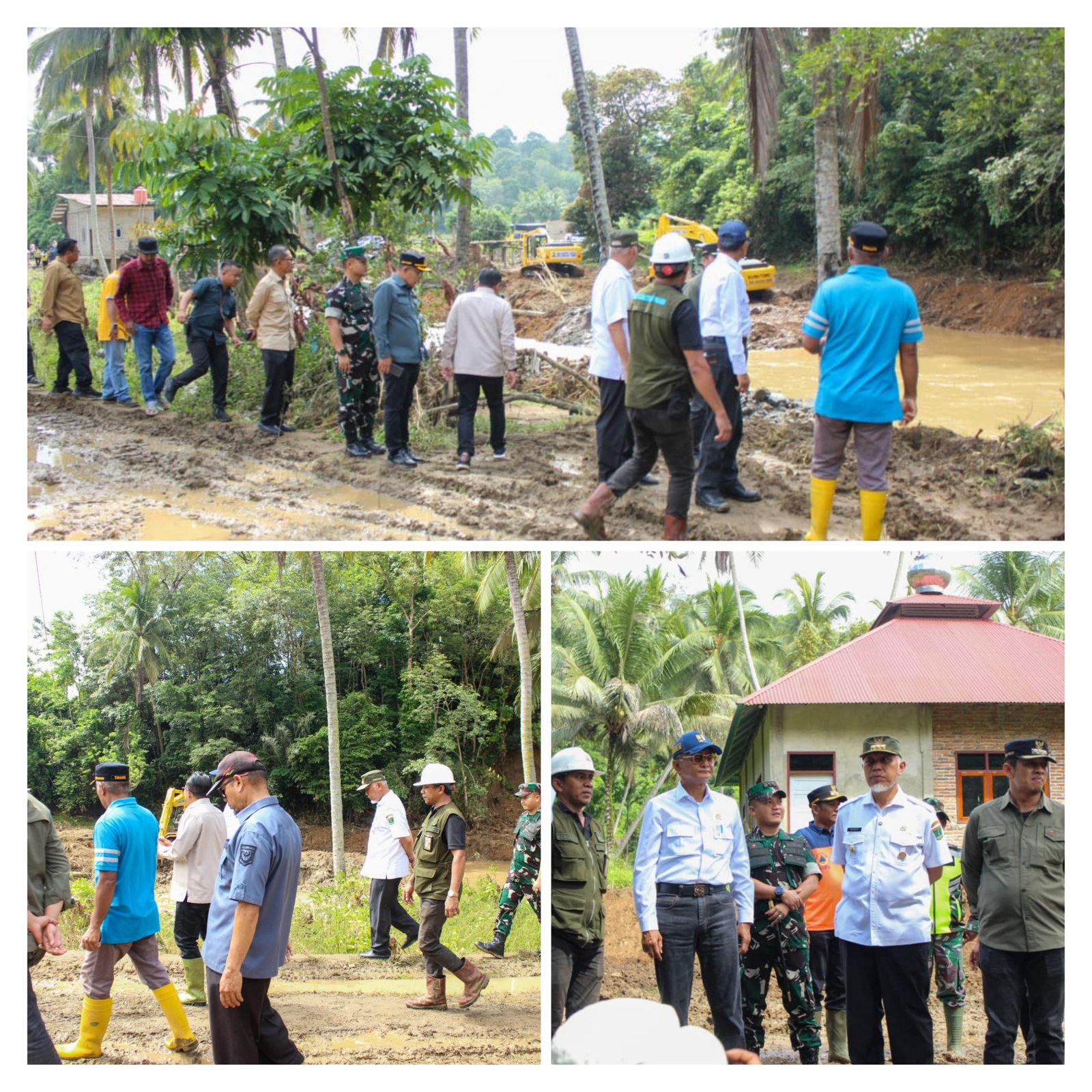 Dandim 0307/Tanah Datar Dampingi Menteri PU Tinjau Lokasi Bencana di Lintau Buo, Percepatan Rehab Rekon Jadi Prioritas