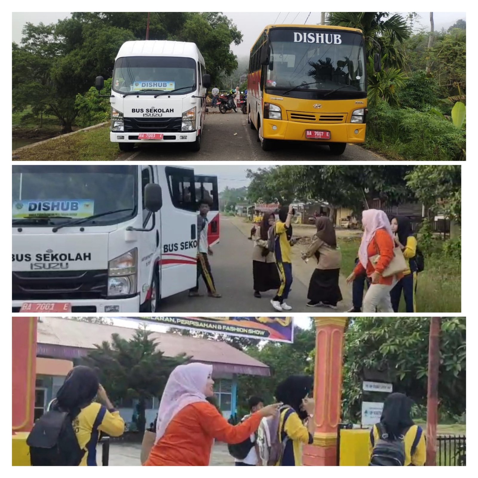 Jembatan Putus, Bupati Eka Putra Gerak Cepat: Sediakan Bus Dinas Perhubungan untuk Antar-Jemput Siswa di Lintau Buo