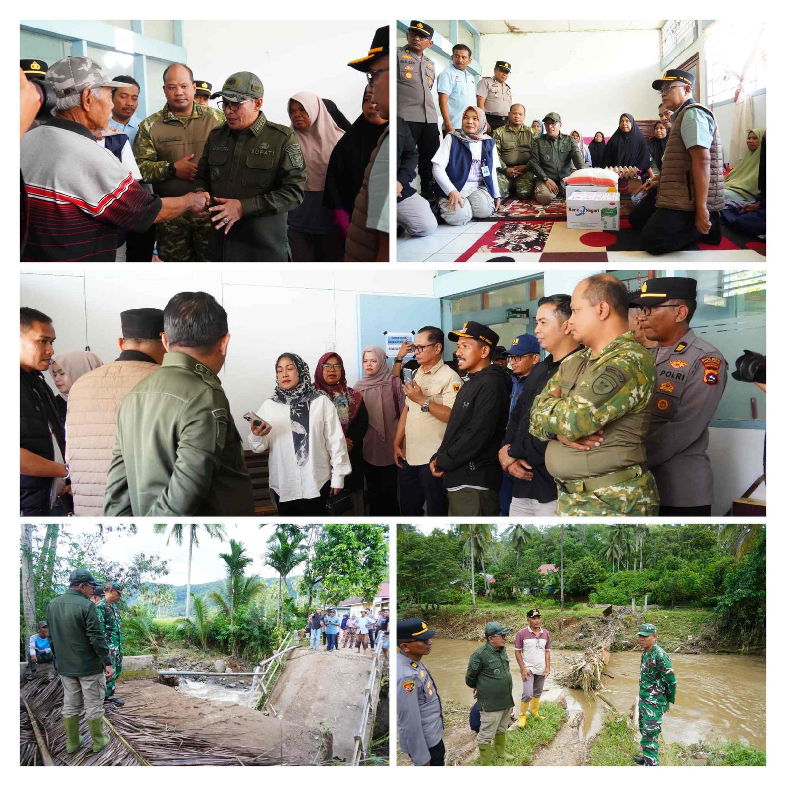 Dandim 0307/TD dan Bupati Eka Putra Tinjau Langsung Lokasi Banjir, Perintahkan Evakuasi Total Warga Terdampak