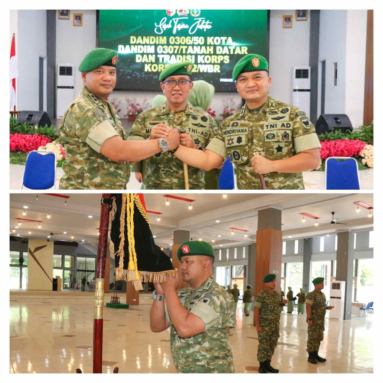 Danrem 032/Wbr Pimpin Sertijab Dandim 0307/Tanah Datar, Tekankan Profesionalisme dan Pengabdian Terbaik