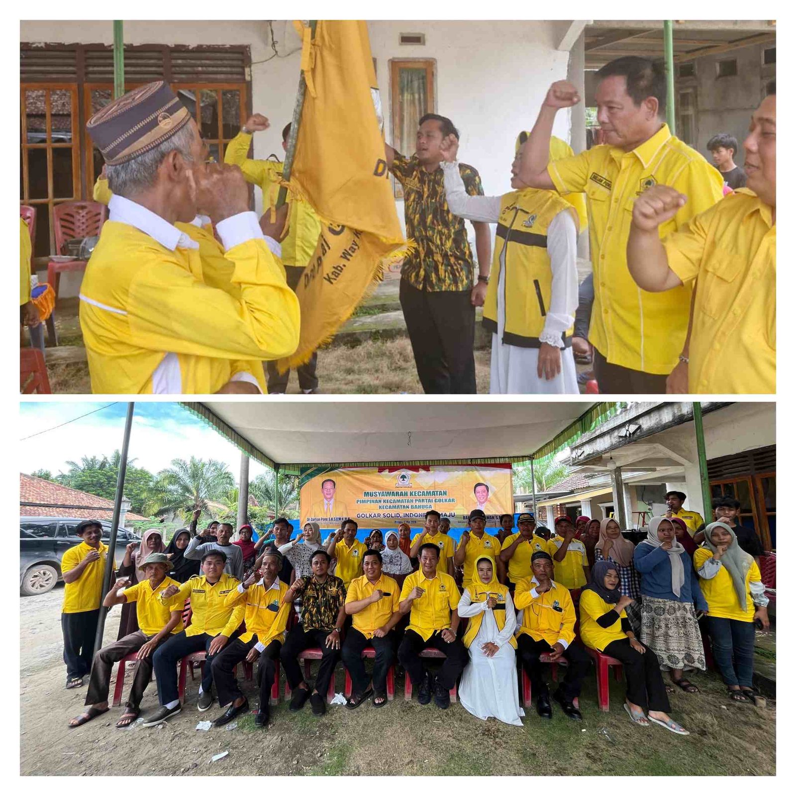 Dr Darlian Pone Buka Muscam Partai Golkar Kecamatan Bahuga, Haris Hermanto Terpilih Aklamasi