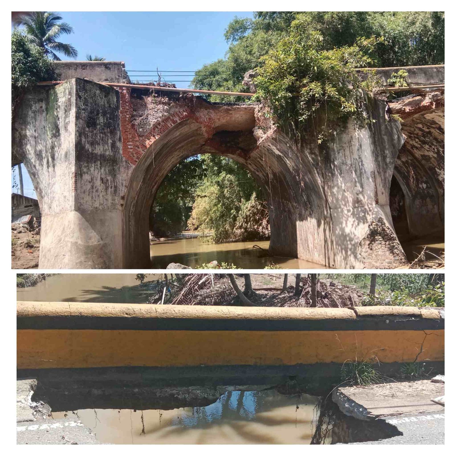 BREAKING NEWS: Jembatan Penghubung Lintau Buo-Payakumbuh Runtuh Sebagian, Babinsa Koramil 04/Lintau Buo Segera Amankan Lokasi