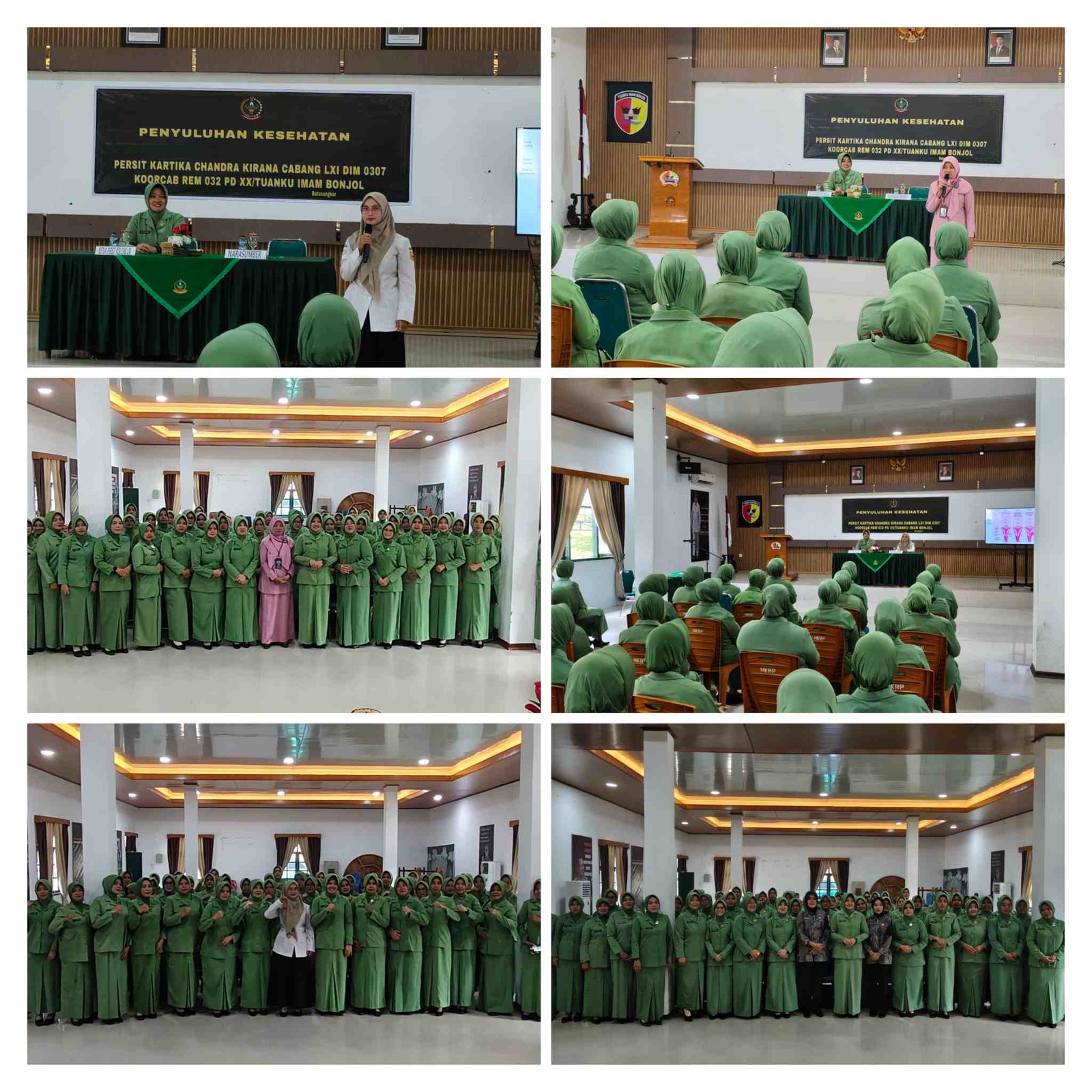 Persit KCK Cabang LXI Kodim 0307/TD Gelar Penyuluhan Kesehatan di Aula Makodim, Wujudkan Keluarga Prajurit yang Sehat dan Tangguh