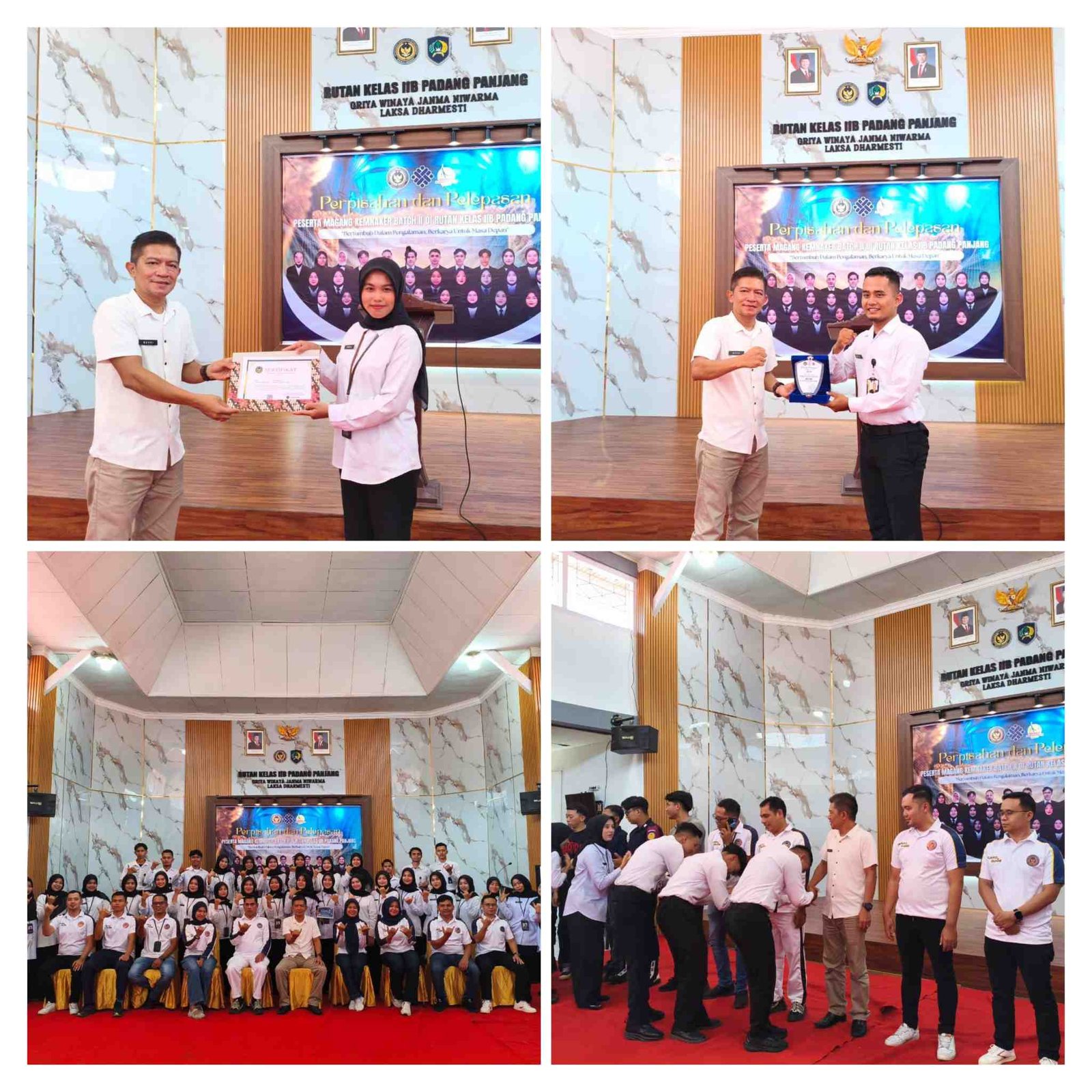 Suasana Haru warnai pelepasan peserta maganghub Kemnaker Batch 2 di Rutan Padang Panjang