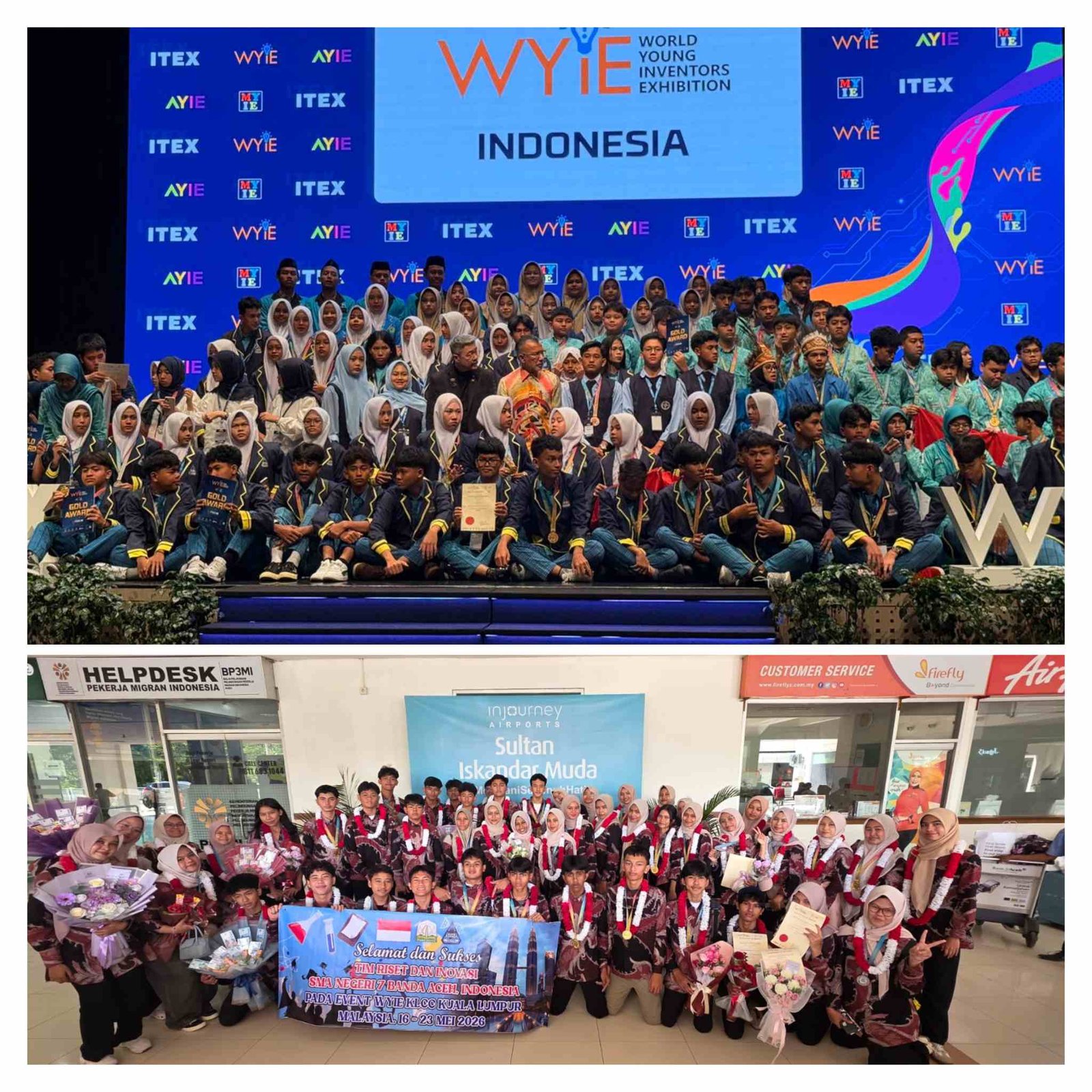 SMA 7 Banda Aceh Sukses Raih 5 Mendali Emas, 3 Perak Dan 1 Spesial Award Dalam Ajang WYIE 2026 Di Kuala Lumpur