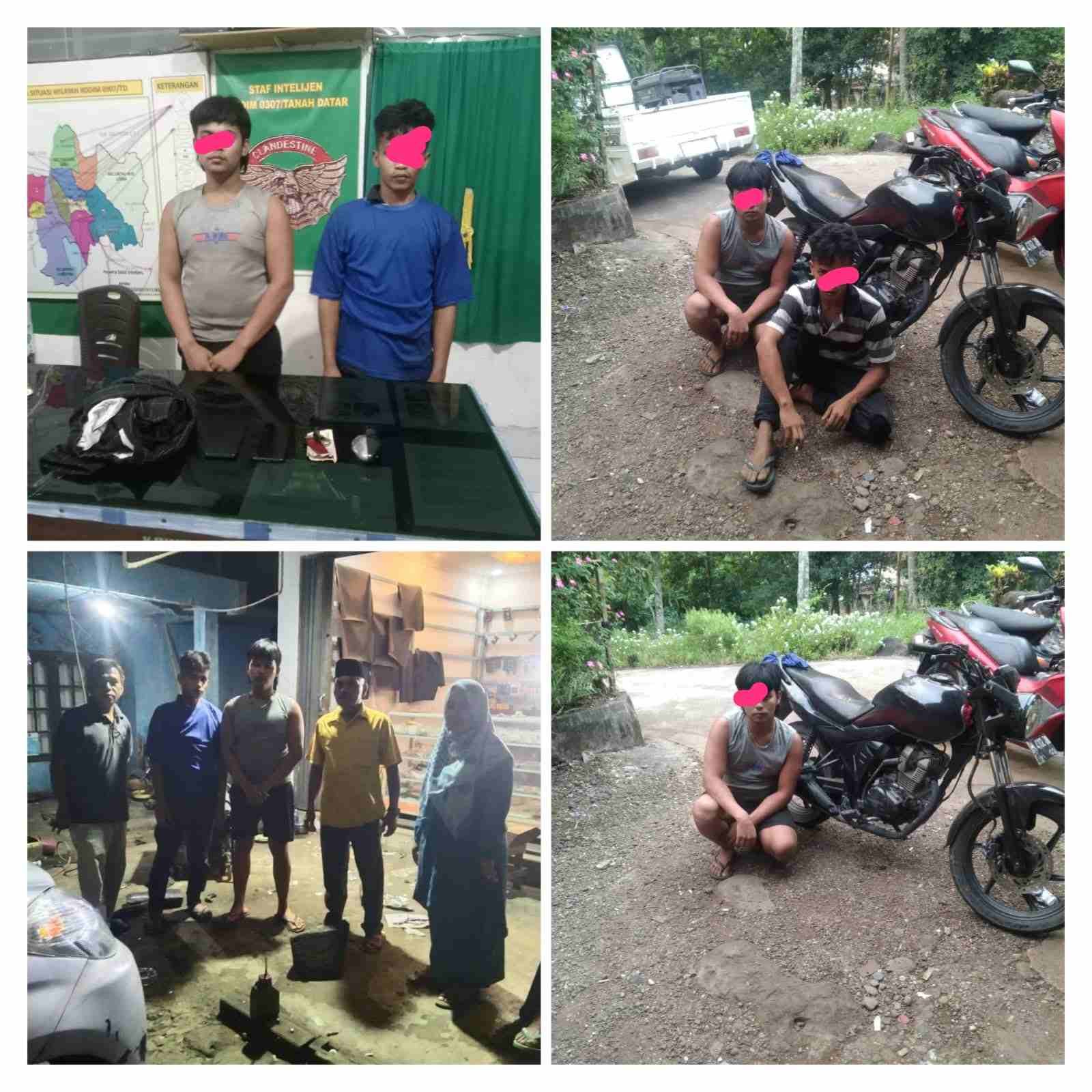 Cepat dan Tepat, Unit Intel Kodim 0307/TD Amankan Pelaku Curanmor Pelarian dari Kandis, Riau
