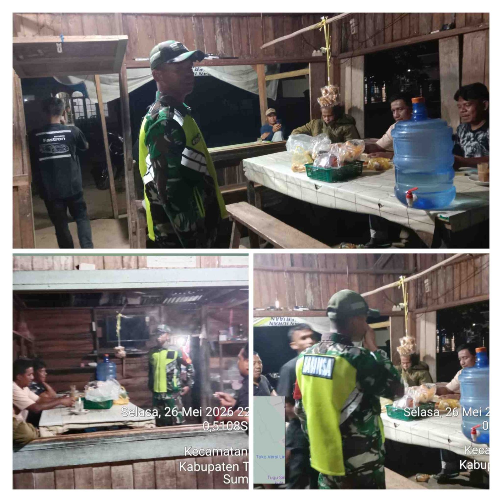 Babinsa Koramil 04/Lintau Buo Gelar Patroli Malam, Sambangi Warga untuk Pantau Kondisi Keamanan