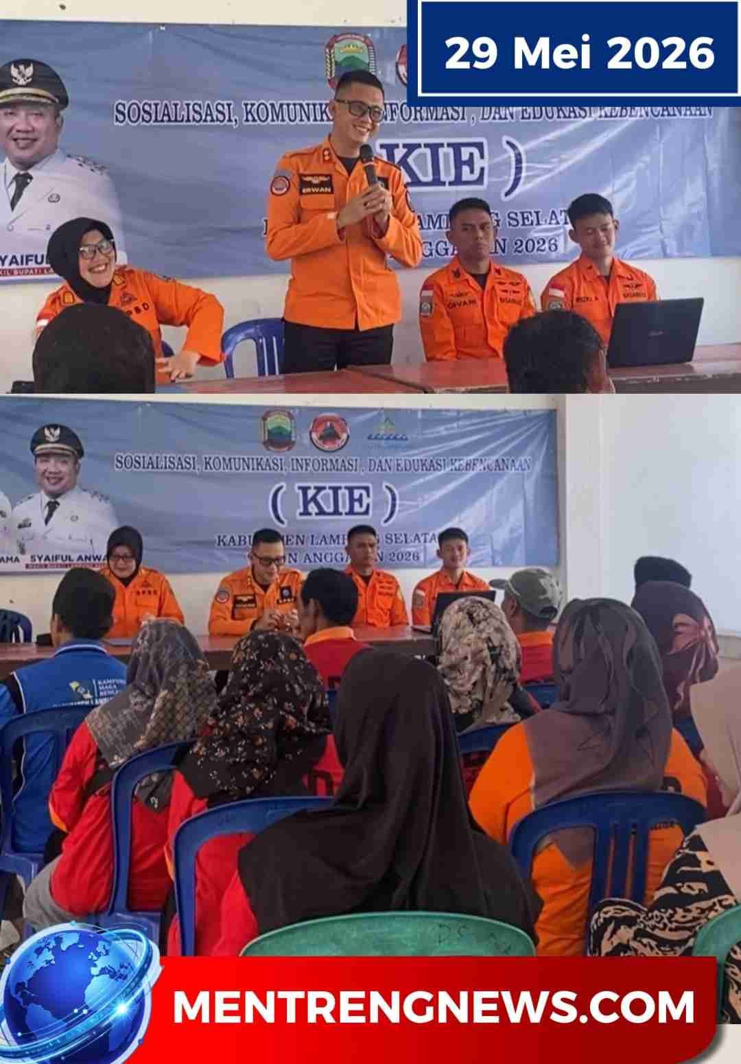 Badan Penanggulangan Bencana Daerah (BPBD)Lampung Selatan Perkuat Kapasitas Destana di Tiga Kecamatan