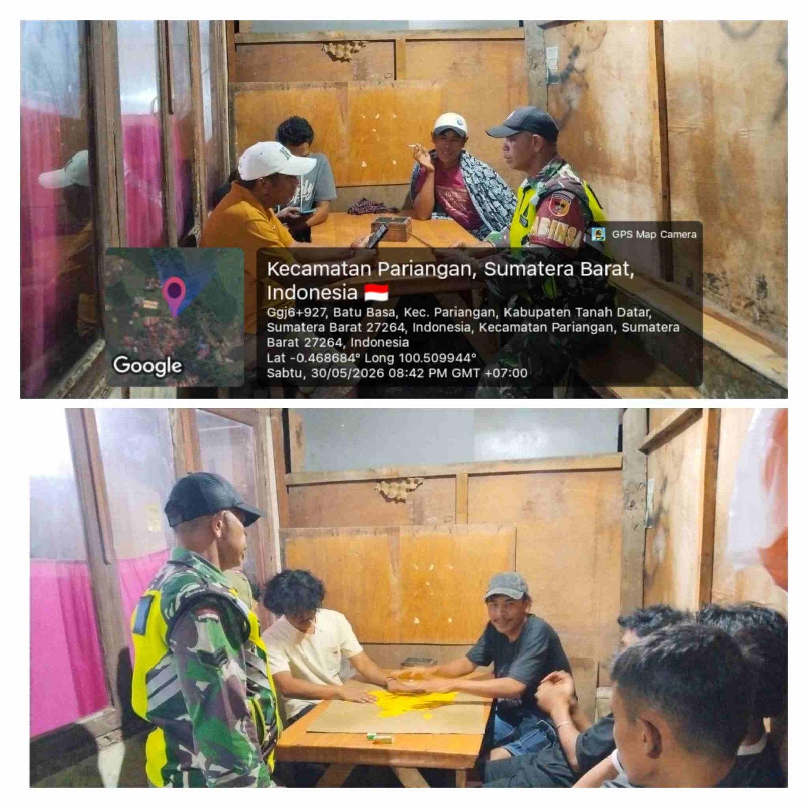 Babinsa Koramil 03/Pariangan dan Warga Binaan Tingkatkan Kewaspadaan Serta Laksanakan Patrioli Kolaborasi