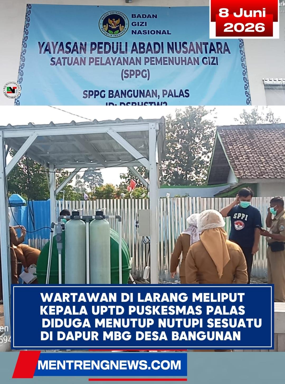 Kepala UPTD Puskesmas Palas Diduga Menutup-nutupi Sesuatu di Dapur MBG Desa Bangunan