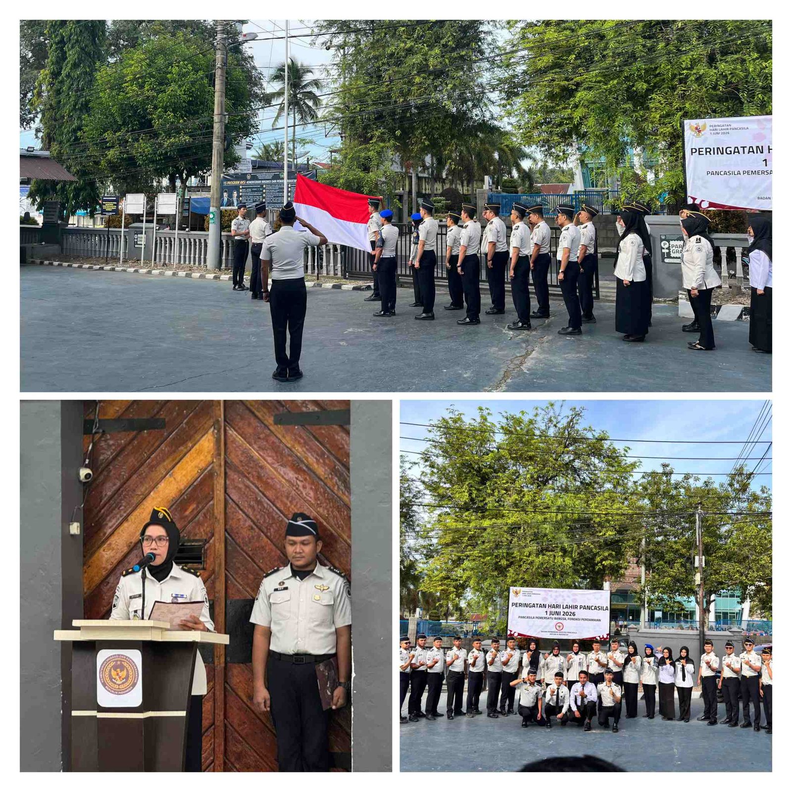 Rutan Kelas IIB Batusangkar Menggelar Upacara Peringatan Hari Lahir Pancasila