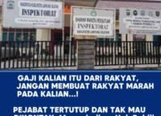 INSPEKTUR INSPEKTORAT Lampung Selatan : Mengabaikan Hak Publik dan Fungsi Kontrol Sosial Pers