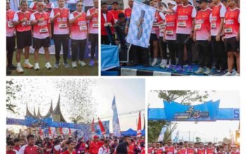 Dandim 0307/Tanah Datar Meriahkan Bhayangkara Run 2026, Wujud Sinergi TNI-Polri dan Dukungan Sport Tourism