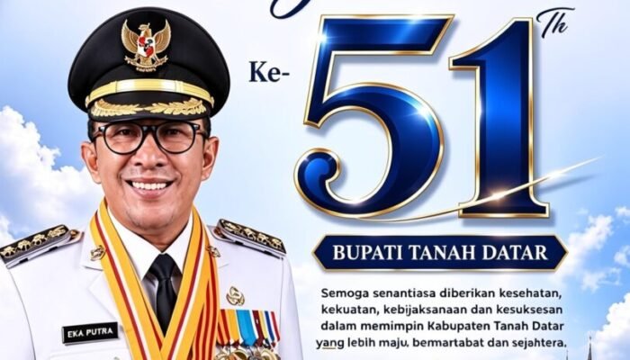 Selamat Ulang Tahun ke-51, Mentrengnews.com Doakan Bupati Eka Putra Sehat dan Terus Memimpin Tanah Datar Menuju Luhak Nan Tuo yang Maju