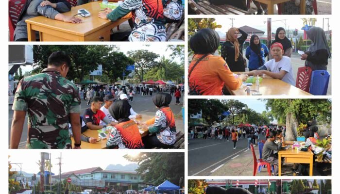 Komitmen TNI untuk Rakyat, Poskes Kodim 0307/TD Rutin Berikan Layanan Prima Cek Kesehatan Gratis di Car Free Day Setiap Minggu