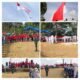 Meriahkan HUT RI ke-81, Danramil 06/Sungayang Hadiri Pengibaran Bendera Raksasa di Puncak Gunung Kasumbo
