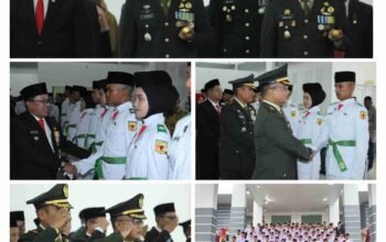 DanYon TP 951/Pandeka Marapi Hadiri Pengukuhan Paskibraka Tanah Datar, Tanamkan Semangat Kepemimpinan Pemuda
