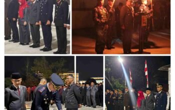 Kepala Rutan Kelas II B Batusangkar Hadiri Apel Kehormatan dan Renungan Suci di TMP Bahagia Jelang HUT RI ke-81