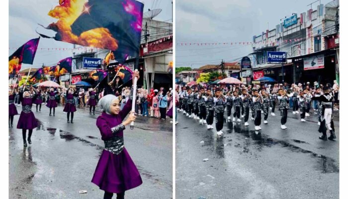 Gema Semangat Nusantara: Marching Band IPHI SDSIT IPHI Pukau Kota Payakumbuh di HUT RI ke-81″