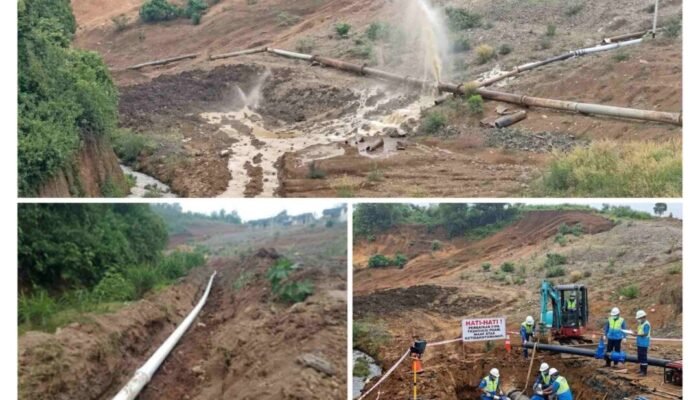 Pacu Perbaikan Pipa Induk Bocor, Direktur Tirta Alami: Air ke Padang Ganting Segera Mengalir Normal