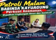 Patroli Malam Babinsa Kayuagung Perkuat Keamanan, Wujudkan Lingkungan Aman dan Kondusif