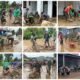 Yonif TP 951/Pandeka Marapi Geeak Cepat Bantu Penanganan Banjir di Kabuparen Solok