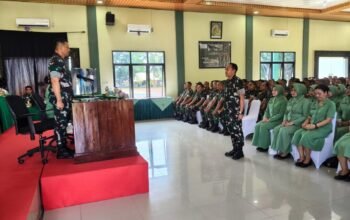 Kunjungan Kerja Danrem 043/Gatan di Kodim 0421/Lampung Selatan