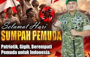 Dandim 0307/TD dan Keluarga Besar Kodim Tanam Semangat Nasionalisme, Ucapan Selamat Hari Sumpah Pemuda ke-98