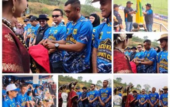 Kolaborasi TNI dan Masyarakat: Letkol Jimson Andre Siahaan Saksikan Semarak Tradisi Pacu Kuda di Bukit Gombak