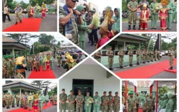 Kunjungi Kodim 0307/Tanah Datar, Danrem 032/Wirabraja Tekankan Profesionalisme dan Kekompakan Prajurit