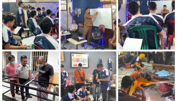 Rutan Batusangkar Bekerjasama dengan BLK Batusangkar dan BPVP Padang Bekali Warga Binaan Keterampilan Pengelasan, Hasilkan Berbagai Produk Kerajinan